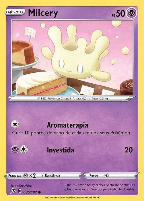 Milcery (86/192) - Carta Avulsa Pokemon