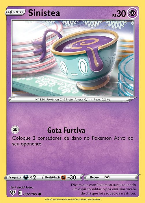 Sinistea (82/189) - Carta Avulsa Pokemon