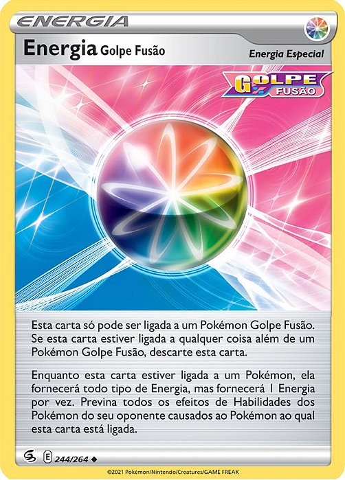 Energia Golpe Fusão / Fusion Strike Energy (244/264) - Carta Avulsa Pokemon