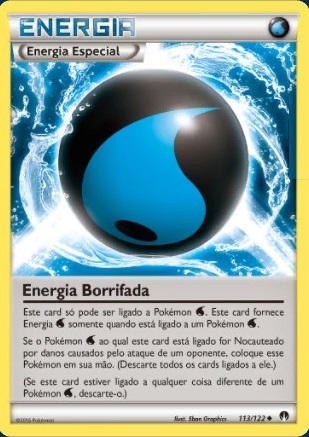 Energia Borrifada (113/122) - Carta Avulsa Pokemon