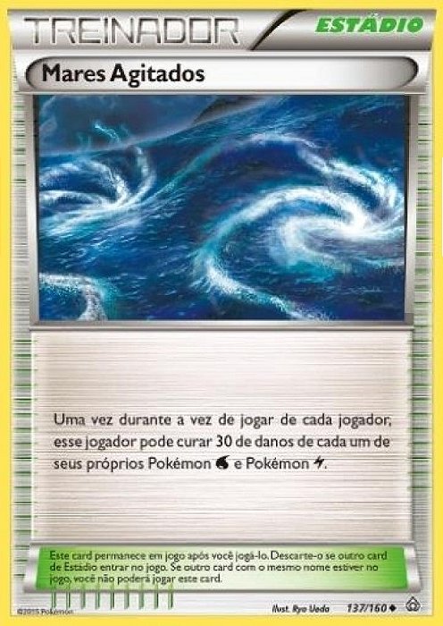Mares Agitados / Rough Seas (137/160) - Carta Avulsa Pokemon