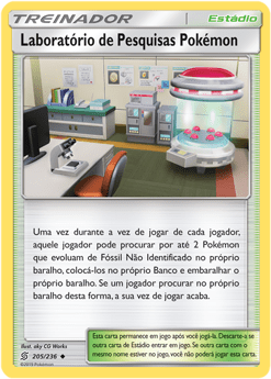 Laboratório de Pesquisa Pokémon / Pokemon Research Lab (205/236) - Carta Avulsa Pokemon