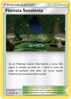Floresta Sonolenta / Slumbering Forest (207/236) - Carta Avulsa Pokemon