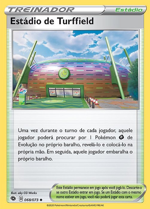 Estádio de Turffield / Turffield Stadium (068/073) REV FOIL - Carta Avulsa Pokemon