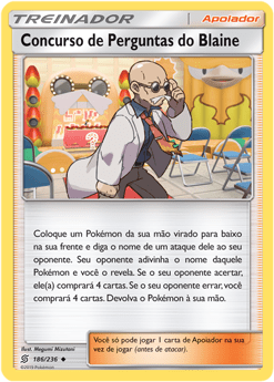 Concurso de Perguntas do Blaine / Blaine's Quiz Show (186/236) REV FOIL - Carta Avulsa Pokemon