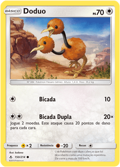 Doduo (150/214) - Carta Avulsa Pokemon