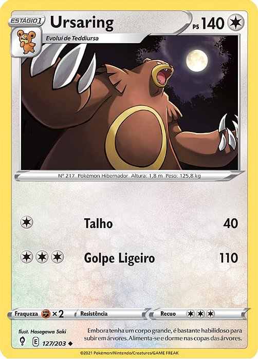 Ursaring (127/203) - Carta Avulsa Pokemon