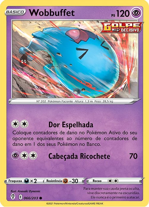 Wobbuffet (66/203) - Carta Avulsa Pokemon