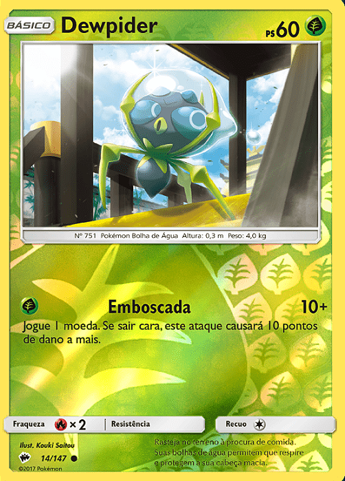 Dewpider (14/147) REV FOIL - Carta Avulsa Pokemon