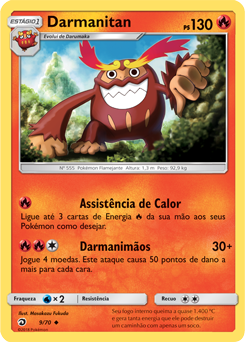 Darmanitan (9/70) - Carta Avulsa Pokemon