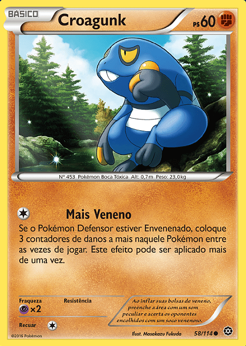 Croagunk (58/114) - Carta Avulsa Pokemon
