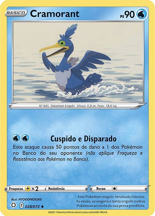 Cramorant (28/72) - Carta Avulsa Pokemon