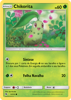 Chikorita (5/214) - Carta Avulsa Pokemon
