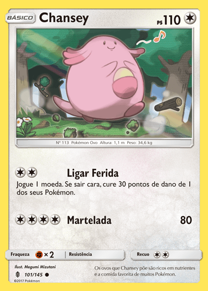Chansey (101/145) - Carta Avulsa Pokemon