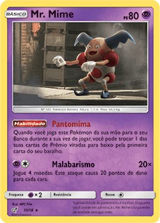 Mr. Mime (11/18) FOIL - Carta Avulsa Pokemon