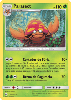 Parasect (5/149) - Carta Avulsa Pokemon