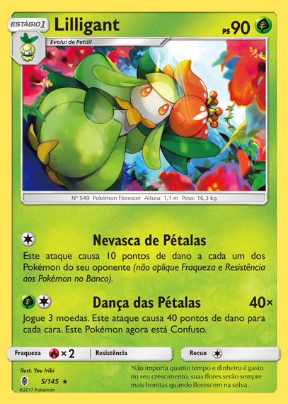 Lilligant (5/145) - Carta Avulsa Pokemon