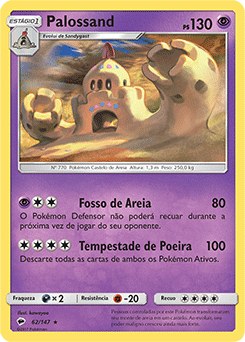 Palossand (62/147) FOIL - Carta Avulsa Pokemon