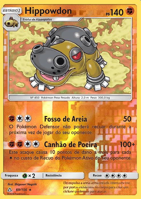 Hippowdon (69/156) REV FOIL - Carta Avulsa Pokemon