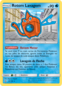 Rotom Lavagem / Wash Rotom (40/156) - Carta Avulsa Pokemon