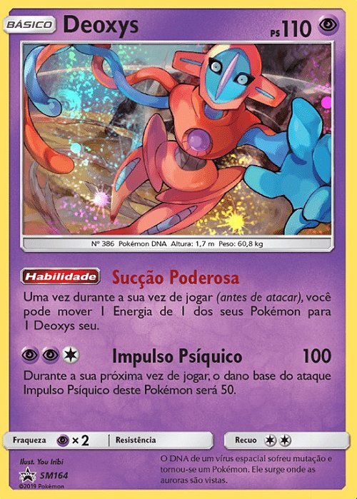 Deoxys (SM164) FOIL - Carta Avulsa Pokemon