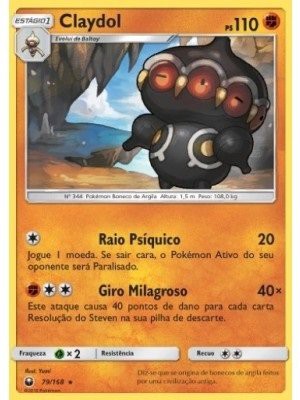 Claydol (79/168) - Carta Avulsa Pokemon