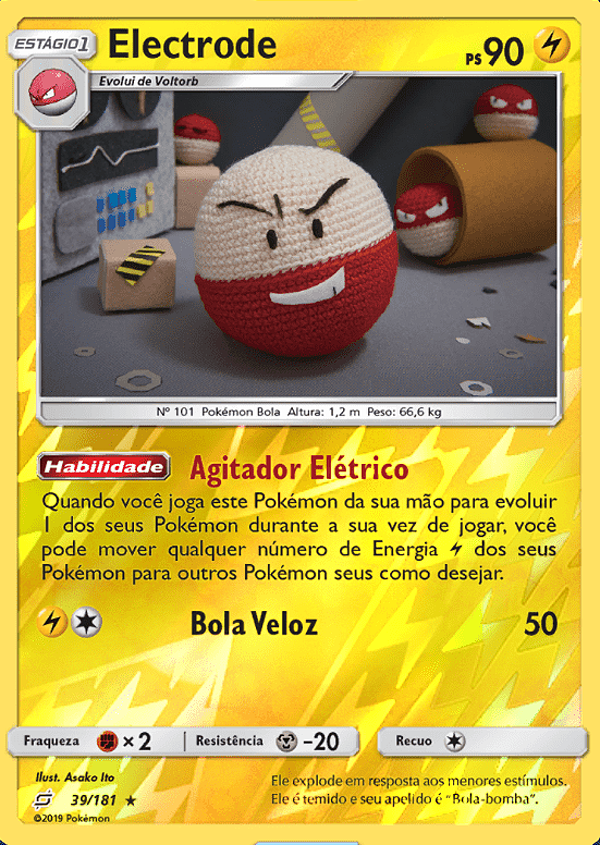 Electrode (39/181) REV FOIL - Carta Avulsa Pokemon
