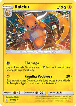 Raichu (67/236) - Carta Avulsa Pokemon