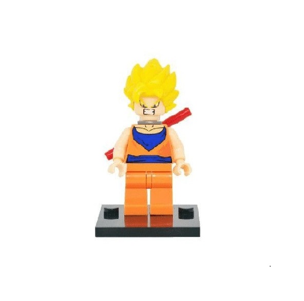 Goku Ssj com Bastão Mágico - Minifigura de Montar DB CN