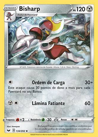 Bisharp (134/202) - Carta Avulsa Pokemon