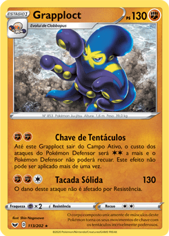 Grapploct (113/202) - Carta Avulsa Pokemon