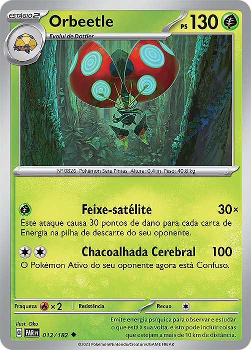 Orbeetle (012/182) - Carta Avulsa Pokemon