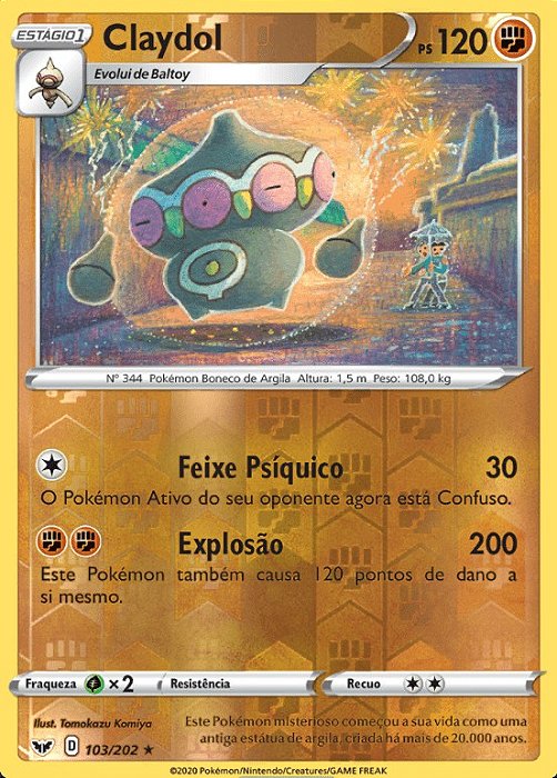 Claydol (103/202) REV FOIL - Carta Avulsa Pokemon