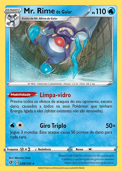Mr. Rime de Galar / Galarian Mr. Rime (38/192) - Carta Avulsa Pokemon