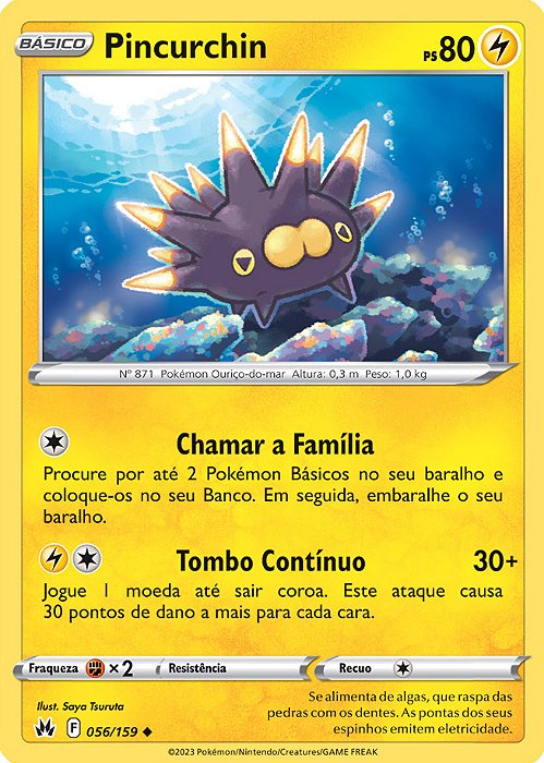 Pincurchin (56/159) - Carta Avulsa Pokemon