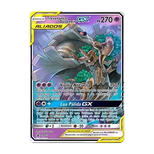 Trevenant e Dusknoir-GX (SM217) - Carta Avulsa Pokemon