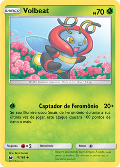 Volbeat (17/168) - Carta Avulsa Pokemon