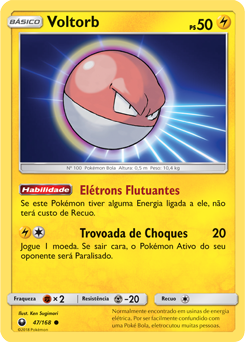 Voltorb (47/168) - Carta Avulsa Pokemon