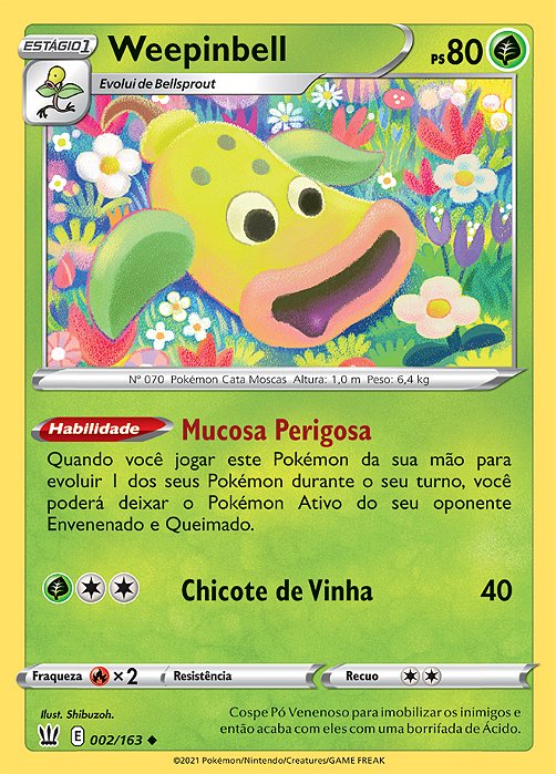 Weepinbell (2/168) - Carta Avulsa Pokemon