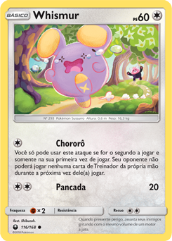 Whismur (116/168) - Carta Avulsa Pokemon