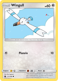 Wingull (111/168) - Carta Avulsa Pokemon