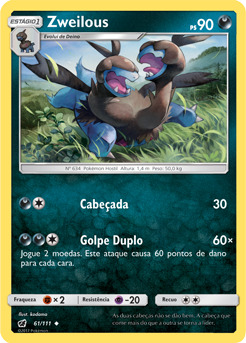 Zweilous (61/111) - Carta Avulsa Pokemon