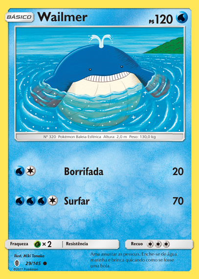Wailmer (29/145) - Carta Avulsa Pokemon