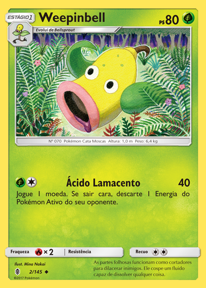 Weepinbell (2/145) - Carta Avulsa Pokemon