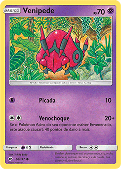 Venipede (56/147) REV FOIL - Carta Avulsa Pokemon