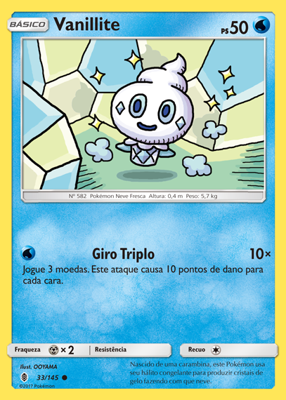 Vanillite (33/145) - Carta Avulsa Pokemon
