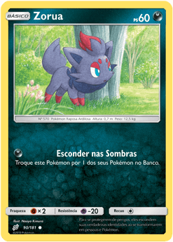 Zorua (90/181) - Carta Avulsa Pokemon