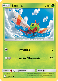 Yanma (2/236) - Carta Avulsa Pokemon