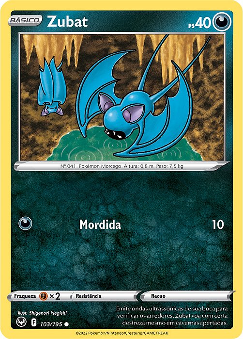Zubat (103/195) - Cartas Avulsa Pokemon