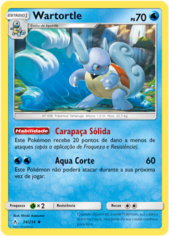 Wartortle (34/214) - Carta Avulsa Pokemon